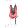 Passion - Peonia Corset Ligne Érotique Rouge S/M